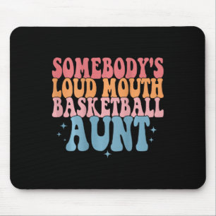 Niedliche Jemand's Loud Mouth Basketball Tante Bas Mousepad