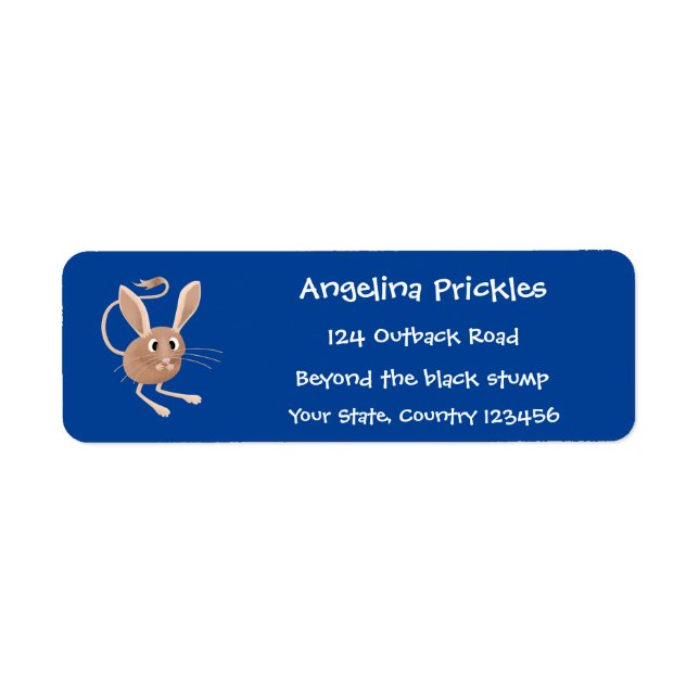 Niedliche Jerboa-Cartoon-Abbildung (Vorne)