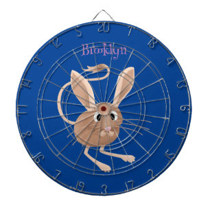 Niedliche Jerboa-Cartoon-Abbildung Dartscheibe