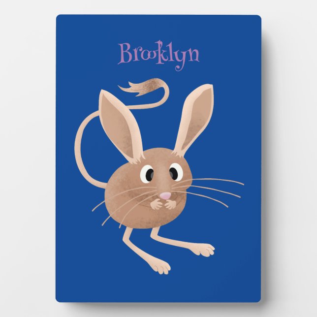 Niedliche Jerboa-Cartoon-Abbildung Fotoplatte (Vorderseite)