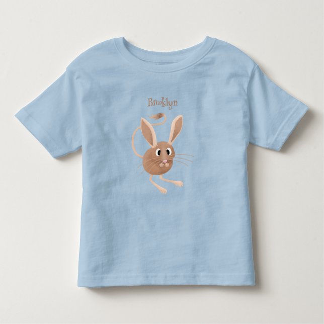 Niedliche Jerboa-Cartoon-Abbildung Kleinkind T-shirt (Vorderseite)