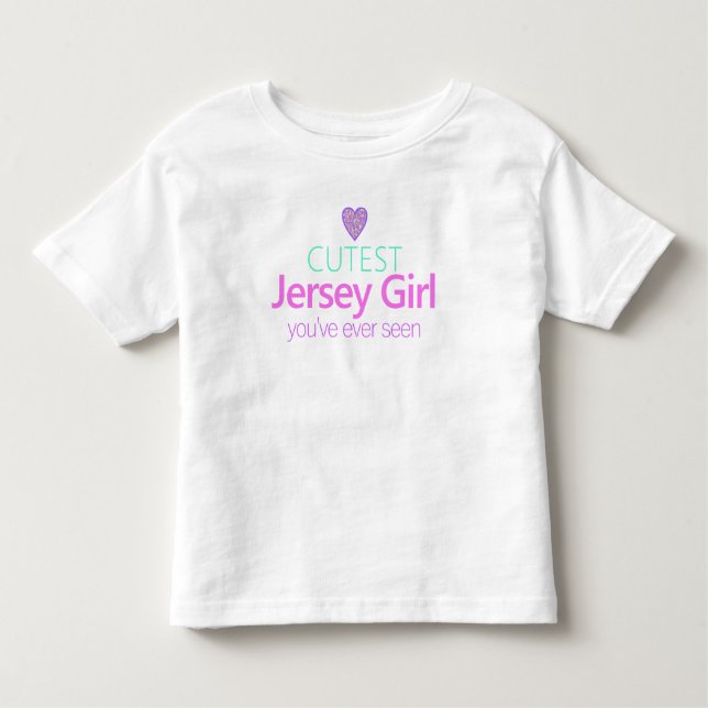 Niedliche Jersey Girl Kleinkind T-shirt (Vorderseite)