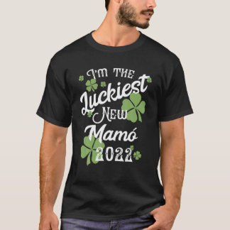 Niedliche Junge Mutter Mamo St Patricks Baby 2022 T-Shirt