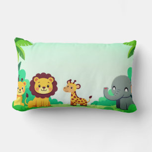 Niedliche Jungle Animal Friends Kinder Kissen Kiss