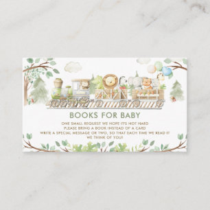 Niedliche Jungle Animals Züge Grünbücher für Kinde Begleitkarte