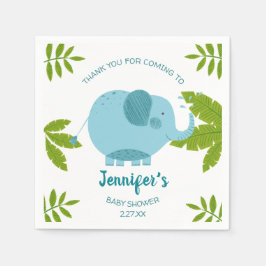 Niedliche Jungle Safari Elephant Baby Dusche Serviette