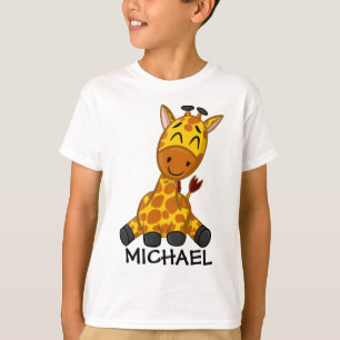 Niedliche Jungle Safari Giraffe Tierkids T-Shirt