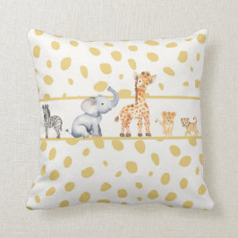 Niedliche Jungle Safari Kindertiere Kissen