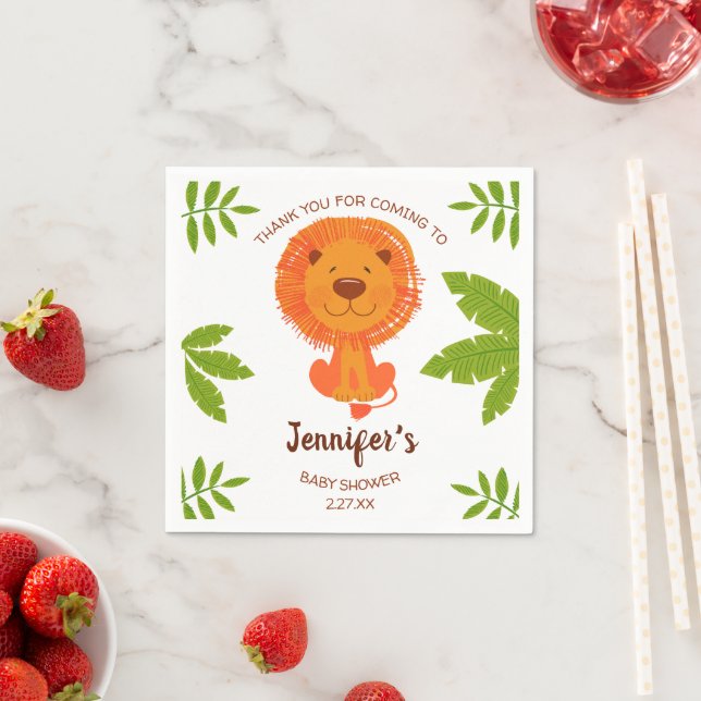 Niedliche Jungle Safari Löwe Kinderdusche Serviette (Beispiel)