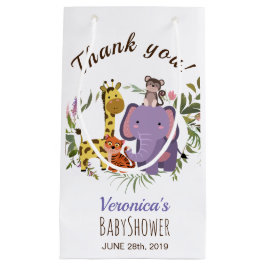 Niedliche Jungle Safari Tiere Wasserfarben Kinderd Kleine Geschenktüte