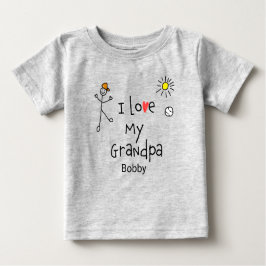 Niedliche Jungs, die ich Liebe mein Opa Baby T-Shi Baby T-shirt