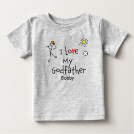 Niedliche Jungs, die ich Liebe Mein Pate Baby T-Sh T-shirt