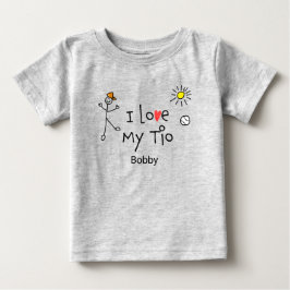 Niedliche Jungs, die ich Liebe mein Tio Baby T-Shi T-shirt