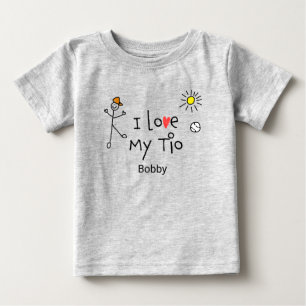 Niedliche Jungs, die ich Liebe mein Tio Baby T-Shi T-shirt