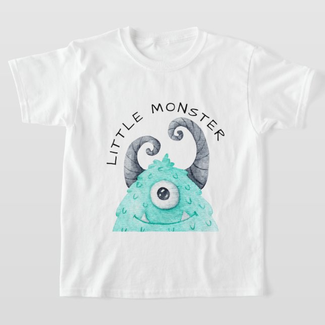 Niedliche Jungs Kleines Monster T-Shirt (Ablage )