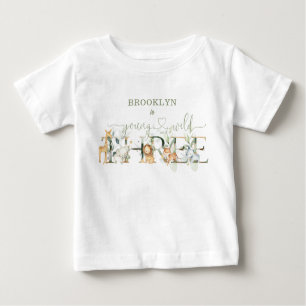 Niedliche Jungtiere Junge Wilde 3. Geburtstag Baby T-shirt