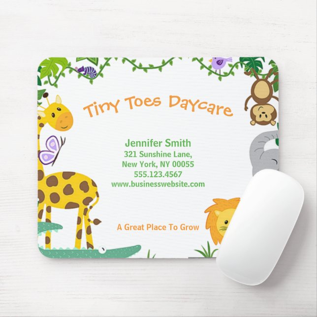 Niedliche Jungtiere Kindertagesstätte Mousepad (Mit Mouse)