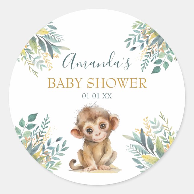 Niedliche Jungtiere Runder Aufkleber (Vorderseite)