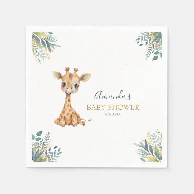 Niedliche Jungtiere Serviette (Vorderseite)