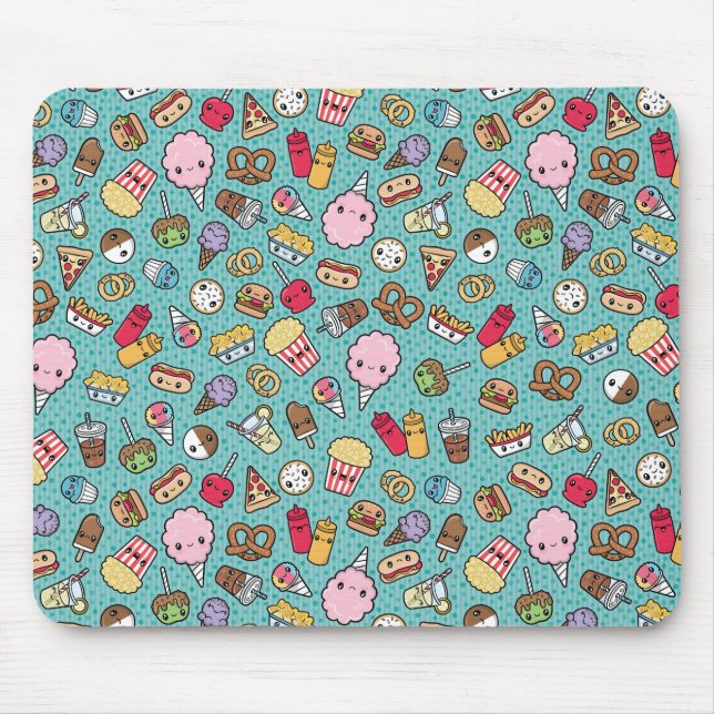 Niedliche Junk Food Mousepad (Vorne)