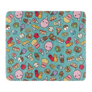 Niedliche Junk Food Schneidebrett