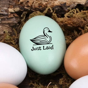 Niedliche "Just Laid" Briefmarke Gummistempel