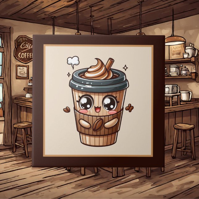 Niedliche Kaffee-Bar , Shop oder Kaffeeküche Fliese (Von Creator hochgeladen)