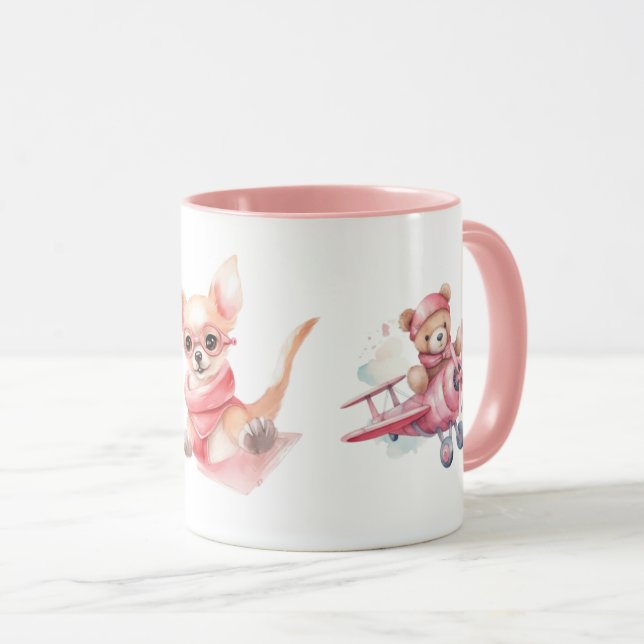 Niedliche Kaffee-Tasse Tasse (VorderseiteRechts)