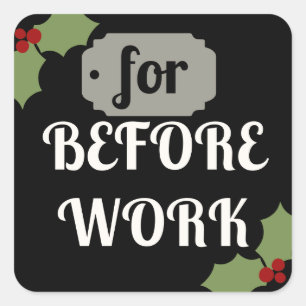 Niedliche Kaffeebeutel für Kaffeeliebhaber Quadratischer Aufkleber