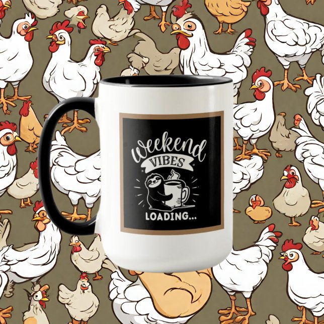 niedliche Kaffeepause, Monogramm hinzufügen Tasse (Von Creator hochgeladen)