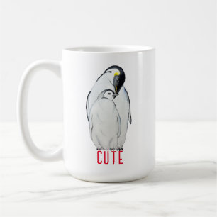 Niedliche Kaiserpinguinfamilie T - Shirt Kaffeetasse