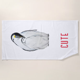 Niedliche Kaiserpinguinfamilie T - Shirt Strandtuch