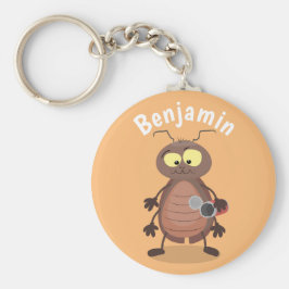 Niedliche Kakerlakenfigur Schlüsselanhänger