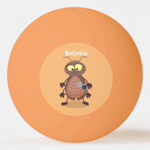 Niedliche Kakerlakenfigur Tischtennisball