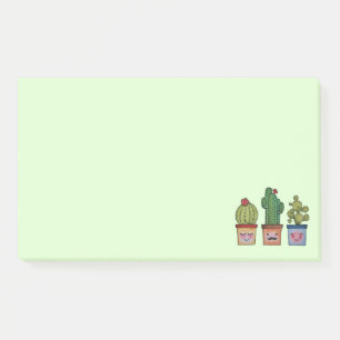 Niedliche Kakteen in Aquarellfarben Post-it Klebezettel