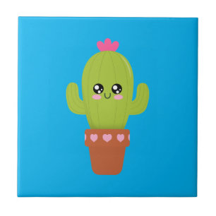 Niedliche Kaktus Fliese