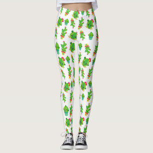 Niedliche Kaktus, grüne Kakteen, Kaktusmuster Leggings