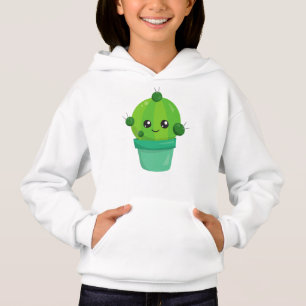 Niedliche Kaktus, Kawaii Kaktus, Grüne Kaktus, Pot Hoodie