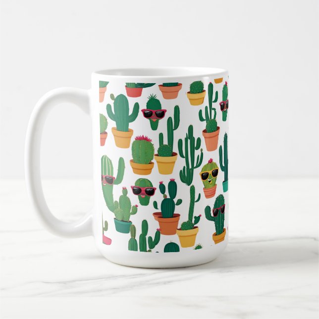 Niedliche Kaktus-Tasse Kaffeetasse (Links)