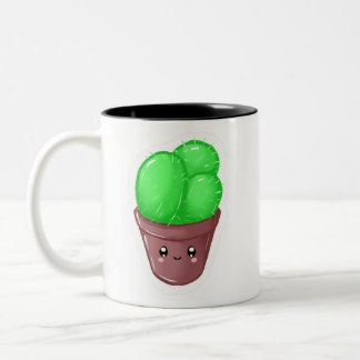 Niedliche Kaktus-Tasse Zweifarbige Tasse