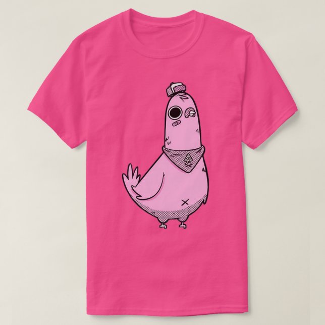 Niedliche Kampftaube T-Shirt (Design vorne)