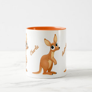Niedliche Kangaroo-benutzerdefinierte Tasse