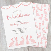 Niedliche Kaninchen-Babydusche