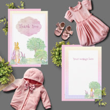 Niedliche Kaninchen Pink Babydusche
