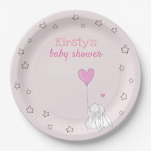Niedliche Kaninchen - Rosa Babydusche