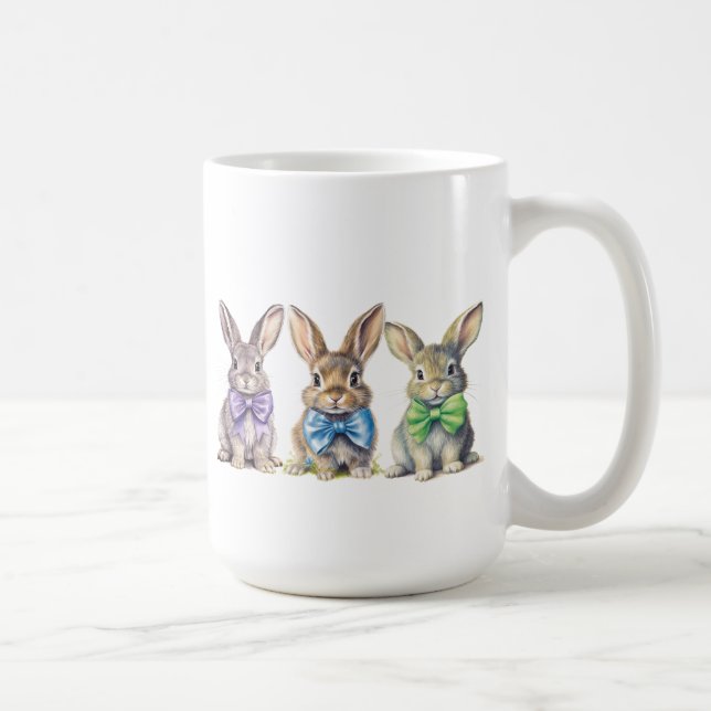 Niedliche Kaninchen-Tasse Kaffeetasse (Rechts)