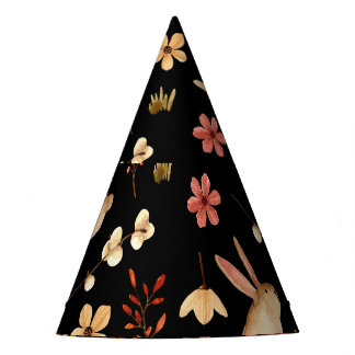 Niedliche Kaninchen: Wasserfarben, handGezeichnet  Partyhütchen