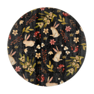 Niedliche Kaninchen: Wasserfarben, handGezeichnet  Schneidebrett