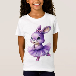 Niedliche Kaninchenballerina tanzend Ballett T-Shirt