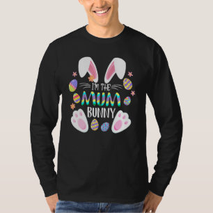 Niedliche Kaninchenohren Ich bin die Mama Bunny Ma T-Shirt